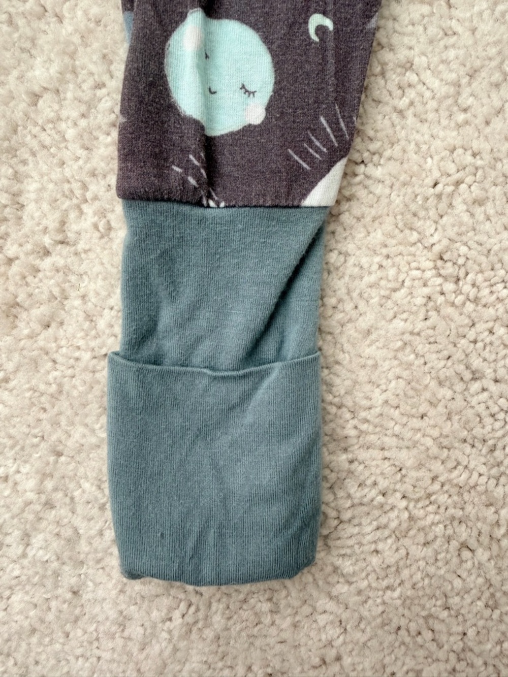 Little Sleepies Gray Moon & Blue Planet Footie - Picture 11 of 12